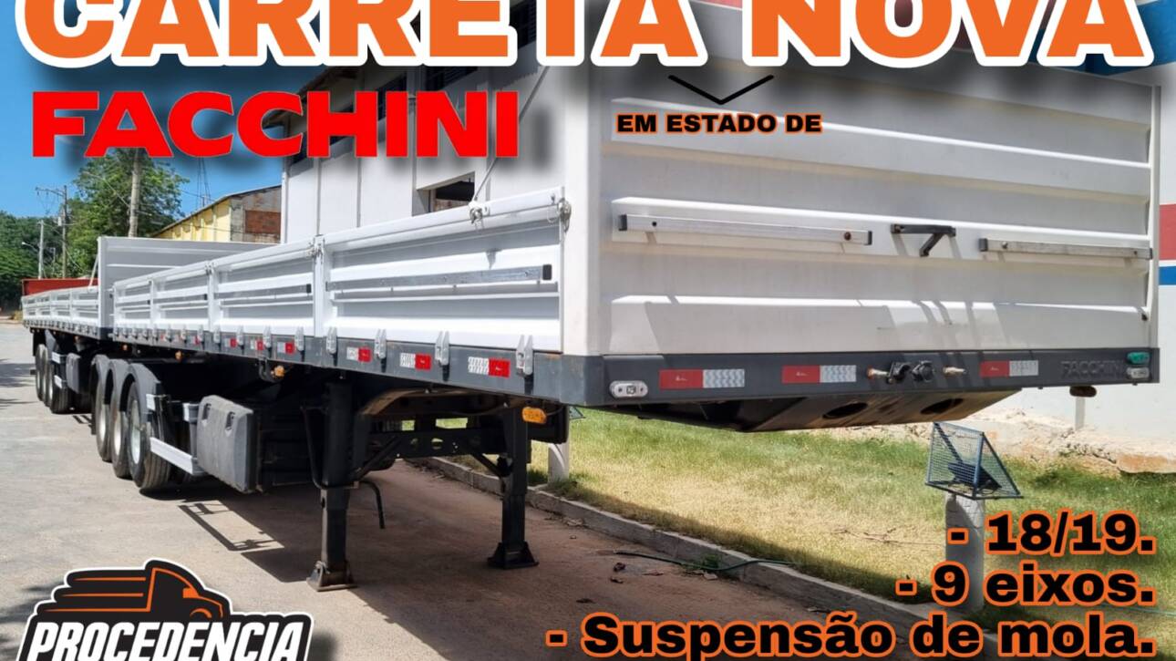 Rodotrem Graneleiro Facchini 18/19 9 eixos grade baixa 26m