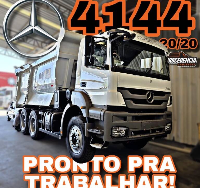 MB Axor 4144 6×4 20/20 Báscula 20m³ Rossetti