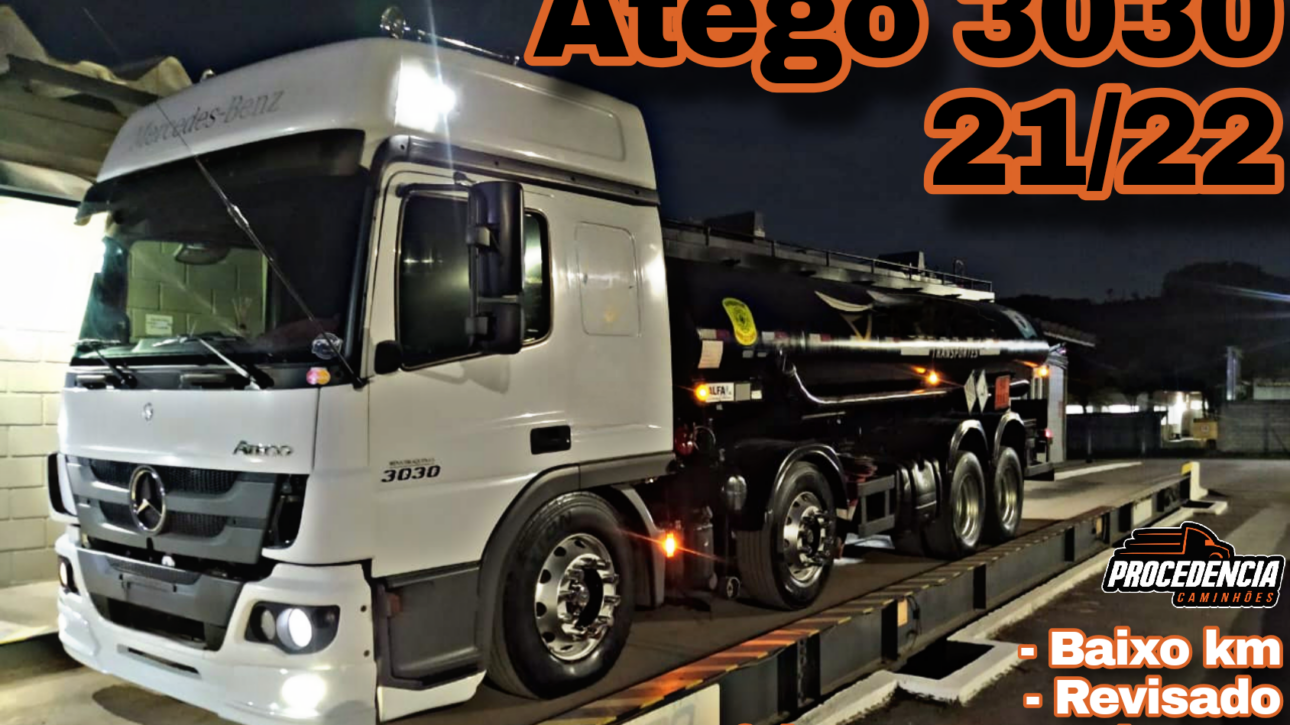 Atego 3030 8×2 no tanque asfalto – Abaixo da FIPE