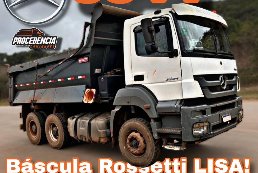 MB Axor 3344 2015 6×4 Báscula Rossetti 14m³