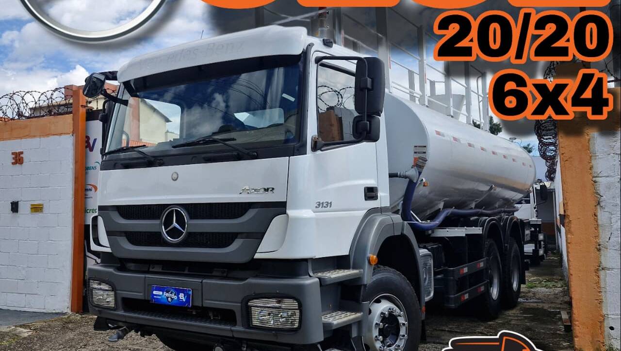 Axor 3131 6×4 20/20 Pipa Gascom 20.000L completo